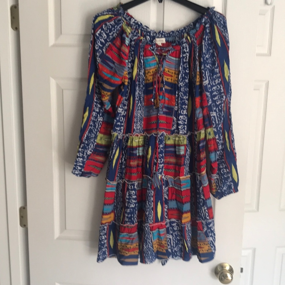Velzera Rayon Boho Mini-Dress